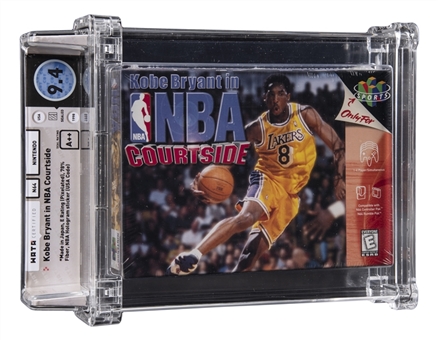 1998 N64 Nintendo (USA) "Kobe Bryant in NBA Courtside" Sealed Video Game - WATA 9.4/A++